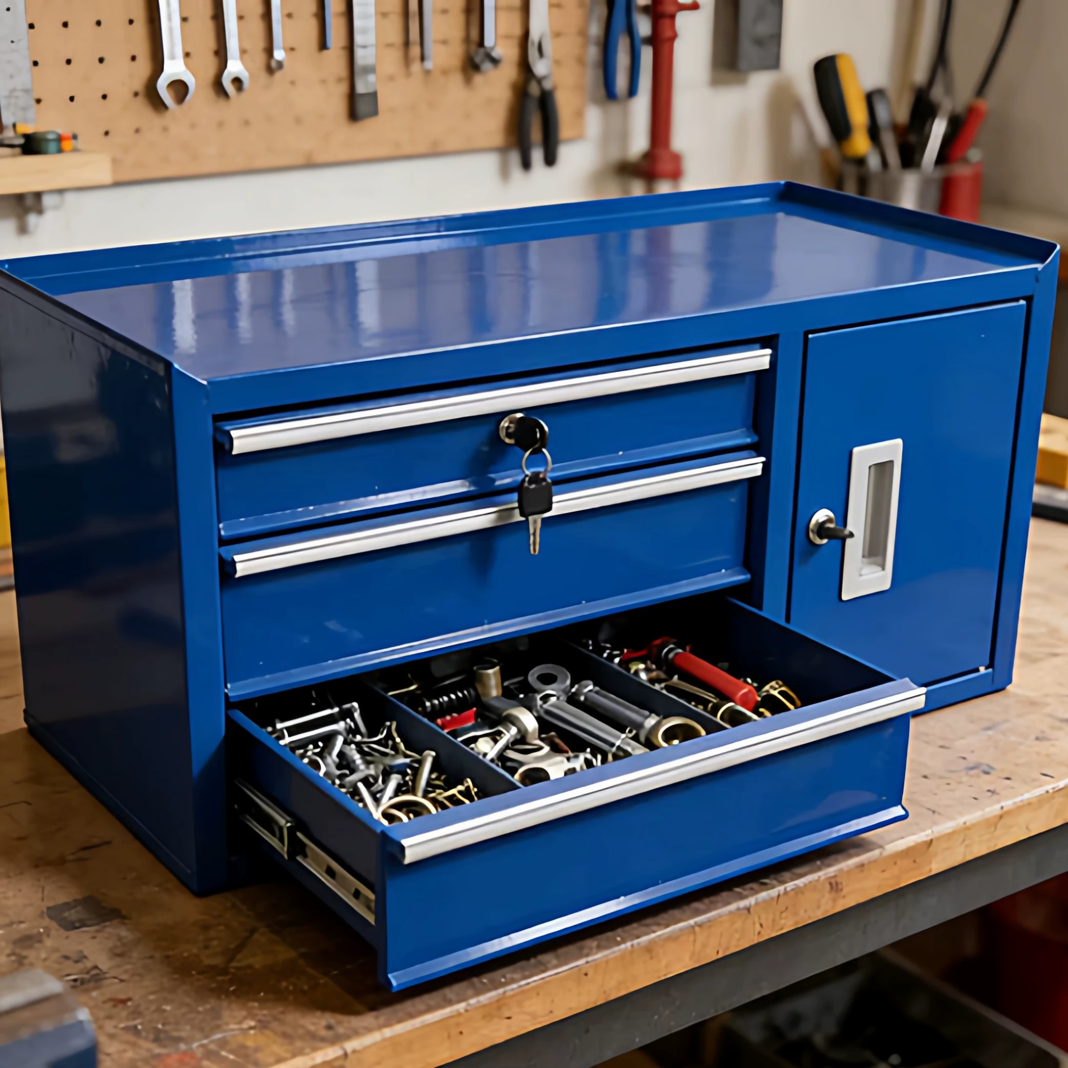 Workshop Tools Box - خزانة أدوات معدنية متعددة الاستخدامات للمكتب،