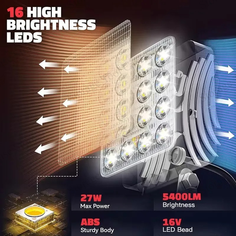 مصباح عمل LED بقوة 90 واط لبطا - مراجعة Workshop Electric Tools وسعره